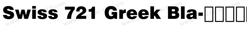 Swiss 721 Greek Bla字体转换